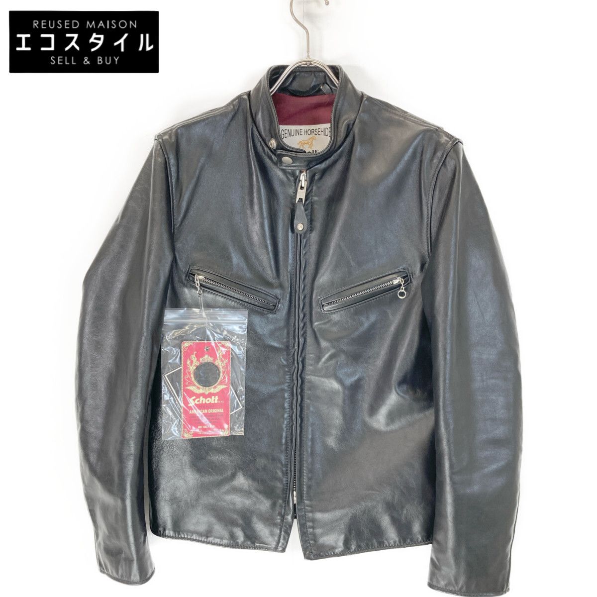 SCHOTT ショット 新品同様 米国製 641XXH ホースハイド シングル  