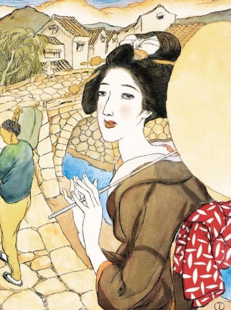 種類2：f6 額絵 竹久夢二 眼鏡橋 f8・f6・f4サイズ 日本の名画シリーズ