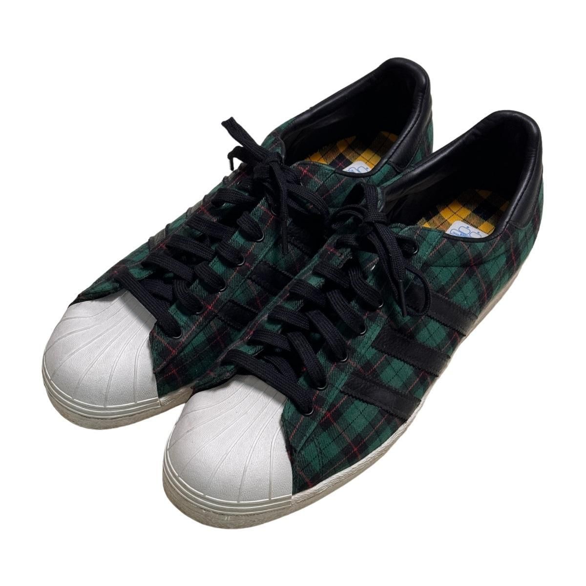 【雷市場（ポンジャン）商品韓国直送】adidas(アディダス) ヴィンテージ オリジナル スーパースター 80s フランネル チェックグリーン スニーカー 305