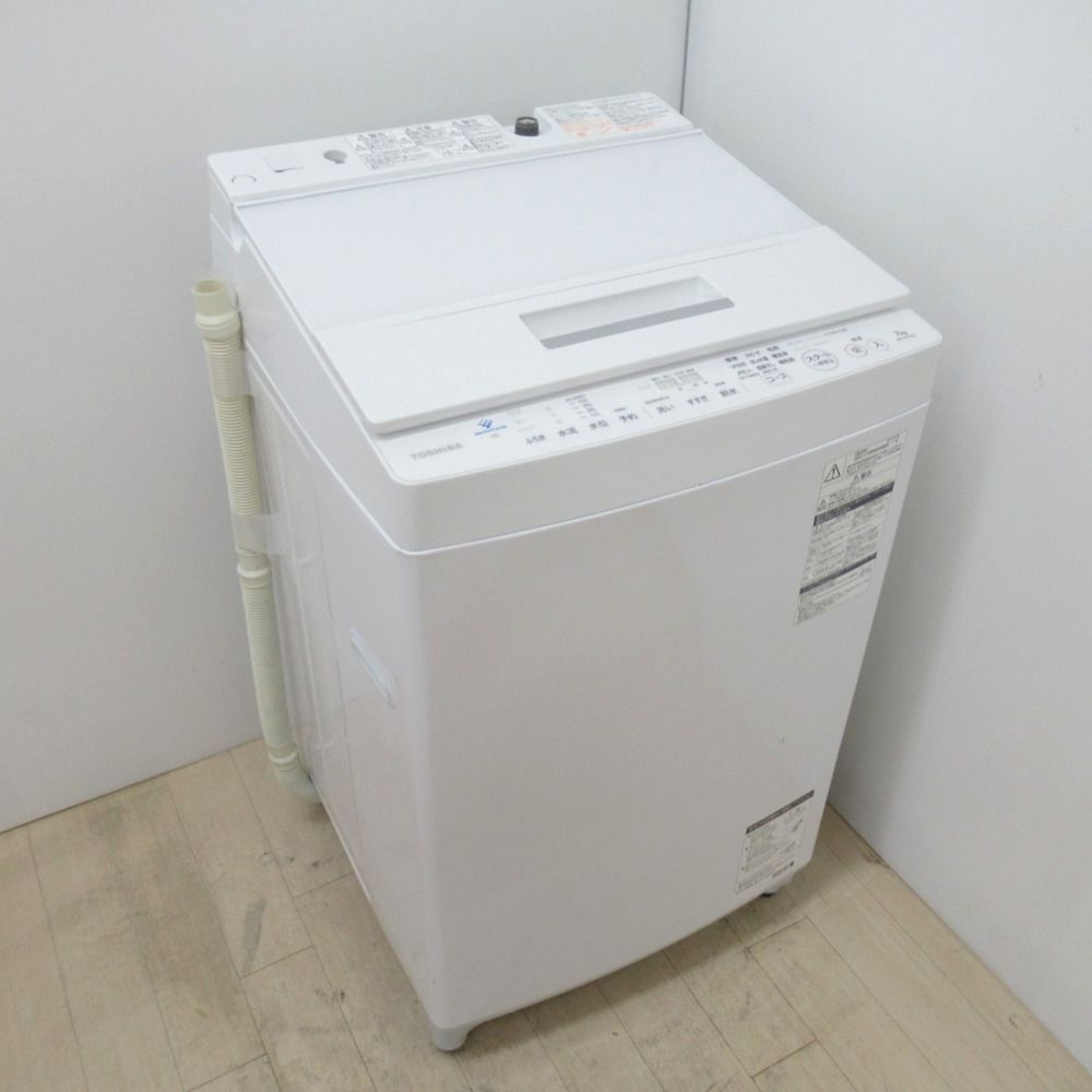【クリーニング＆動作確認済】東芝洗濯容量7.0kg全自動洗濯機「AW-7D7」（2019年製） クリーニング＆動作確認済】東芝洗濯容量7.0kg全自動洗濯機「AW-7D7