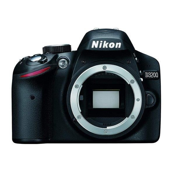 ニコン Nikon D3200 レンズキット ブラック 美品 一眼レフSDカードストラップ付き <プレゼント包装承ります> Nikon ニコン デジタル一眼レフカメラ D3200 レンズキット AF-S DX
