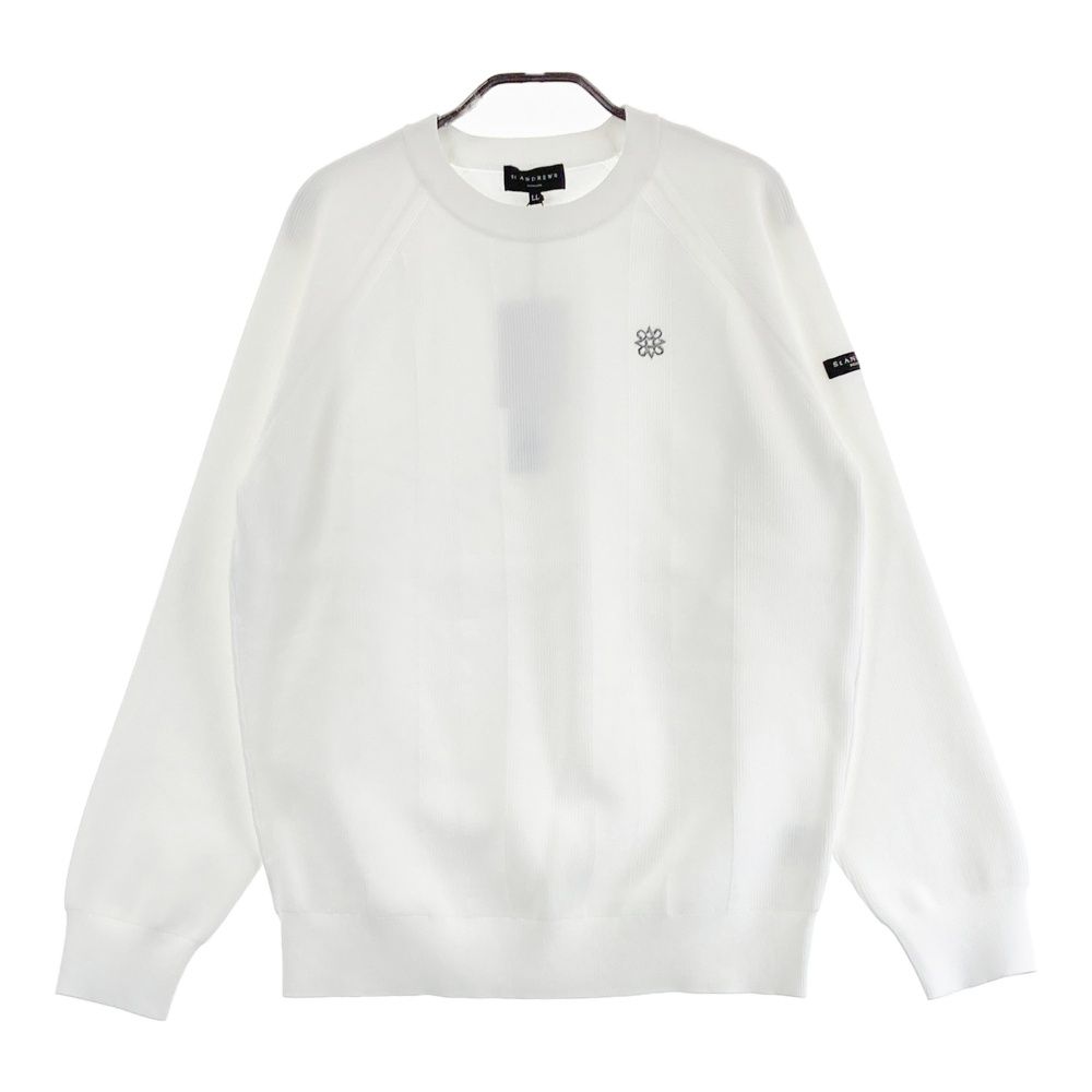 サイズ：LL ST ANDREWS セントアンドリュース 042-2270951 ニット セーター  ホワイト系 [240101484211] ゴルフウェア メンズ ストスト サイズ：LL ST ANDREWS セントアンドリュース 042-2270951