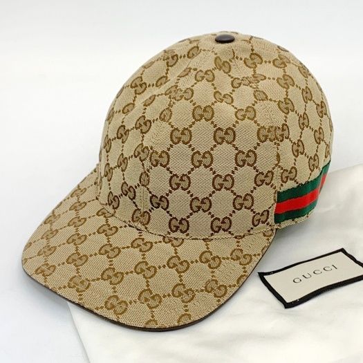 GUCCI シェリーライン GG キャンバス ベースボールキャップ 帽子