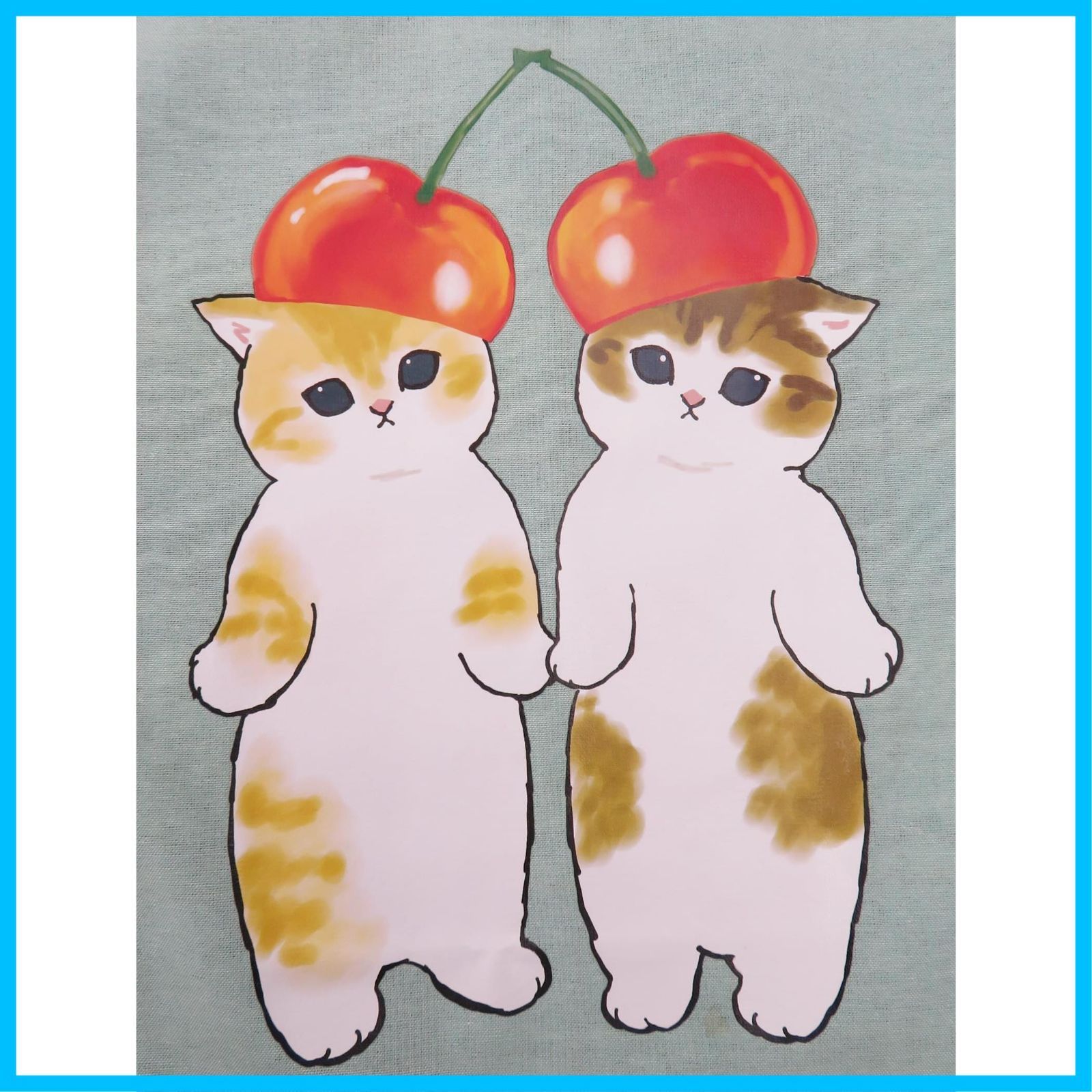  チュニックエプロン さくらんぼにゃんこ 飛馬日本 エプロン キッズファッション小物