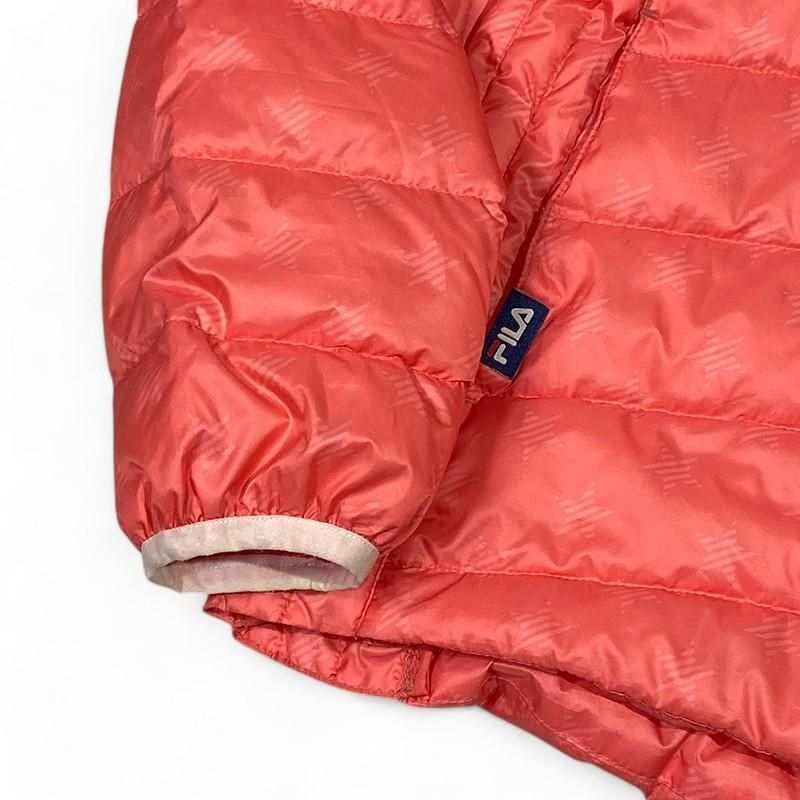 FILA GOLF フィラゴルフ ダウンジャケット 星 オレンジ L レディース FILA GOLF フィラゴルフ ダウンジャケット 星 オレンジ L