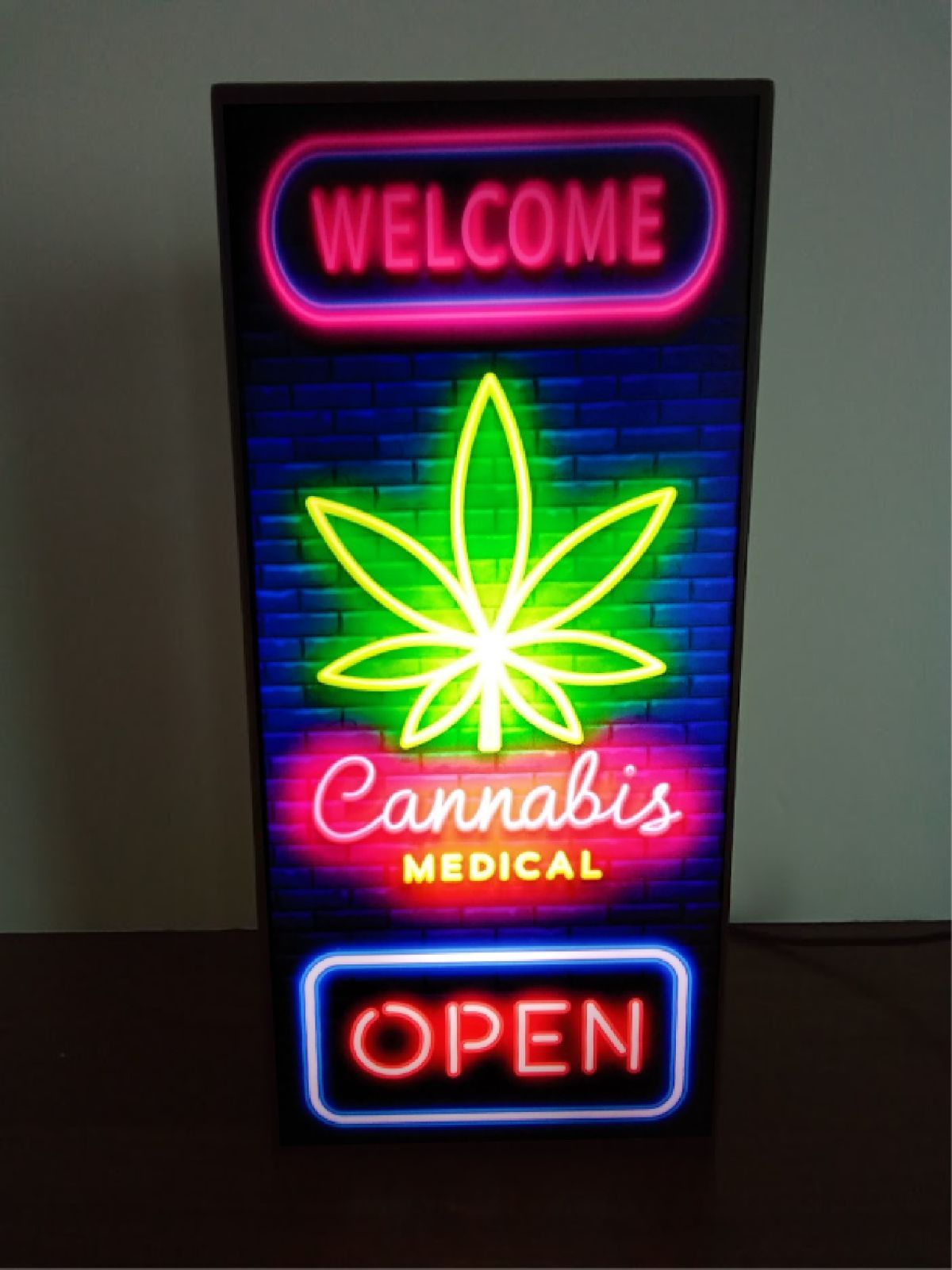大麻 CANNABIS ベイプ サイン 置物 雑貨 LED2wayライトBOX - R&R ...