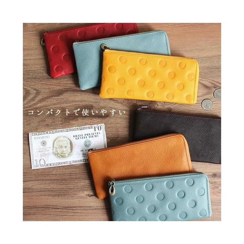 f l やさしい暮らし 姫路レザー Ｌ字長財布 コンパクト長財布 レディース 本革 薄い 薄型 軽い 使いやすい おしゃれ カード 大容量 スマート ロングウォレット 無地 シンプル チョコ