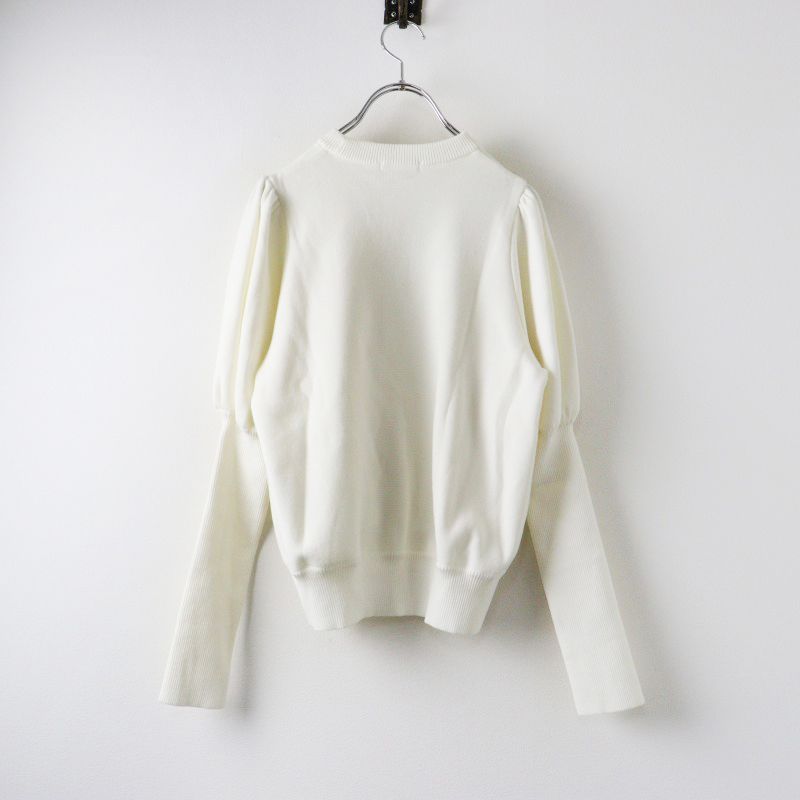 美品 2022AW ヨリ yori ウールパフスリーブニット 36/オフ
