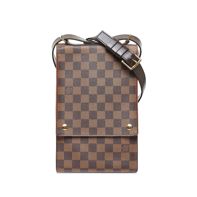 ルイ ヴィトン ダミエ ポートベロー 斜め掛け ショルダーバッグ N45271 エベヌ ブラウン PVC レザー レディース LOUIS VUITTON【222-04854】  - メルカリ