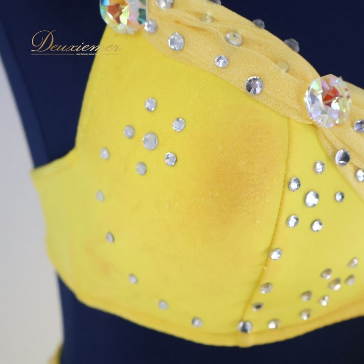 ベリーダンス オリエンタル 衣装 上下セット イエロー系 黄色 購入