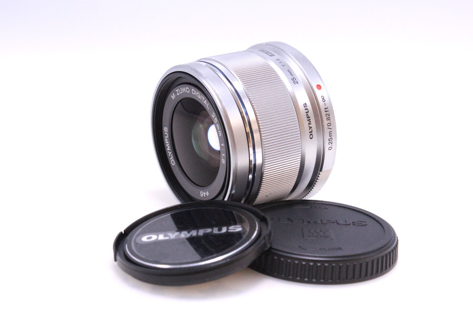 美品】OLYMPUS M.ZUIKO DIGITAL 25mm F1.8 シルバー マイクロ 美品】OLYMPUS M.ZUIKO DIGITAL 25mm F1.8 シルバー マイクロ