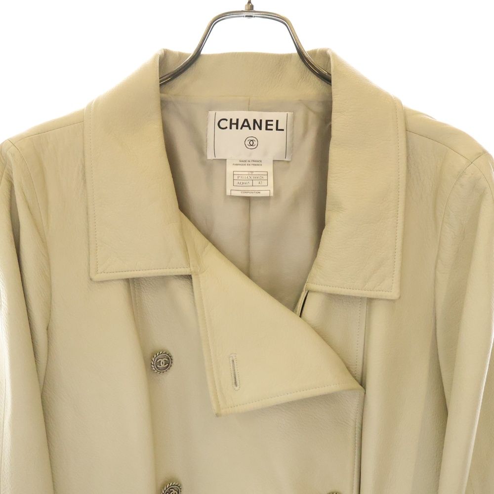 CHANEL (シャネル) 07AW ココボタン ラムレザージャケット