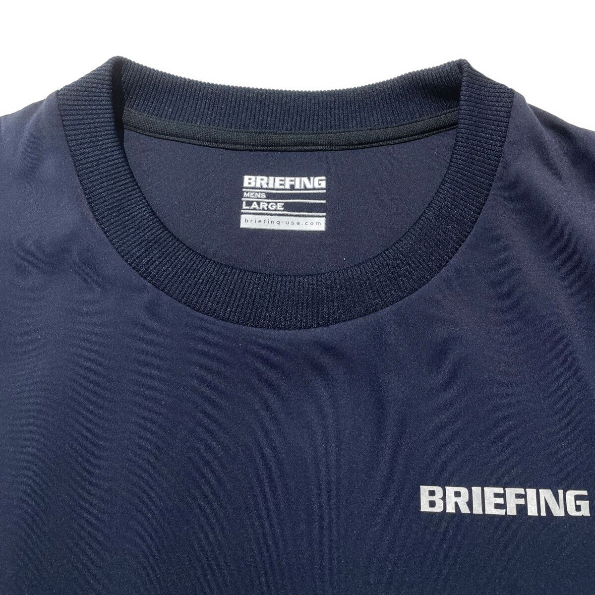 BRIEFING - coco 中古 ブリーフィング BRIEFING メンズ カットソー L 紺 ネイビー 半袖クルーネック 中古 メンズ ブリーフィング BRIEFING カットソー L 紺 ネイビー