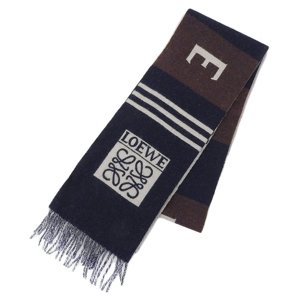 ロエベ　ウールマフラー 箱付き ロエベウールマフラー 箱付き