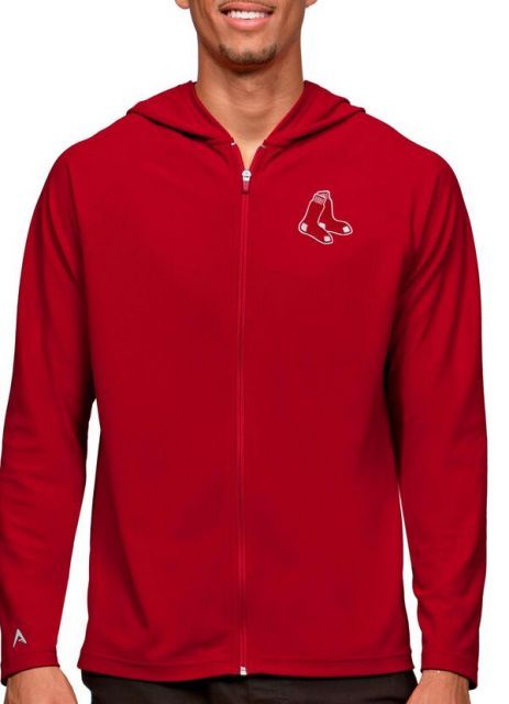【送料無料】 アンティグア メンズ パーカー・スウェット アウター Antigua Men's Boston Red Sox Red Legacy Full Zip Hoodie