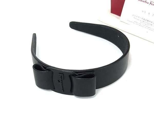 □美品□ Salvatore Ferragamo フェラガモ ヴァラリボン レザー