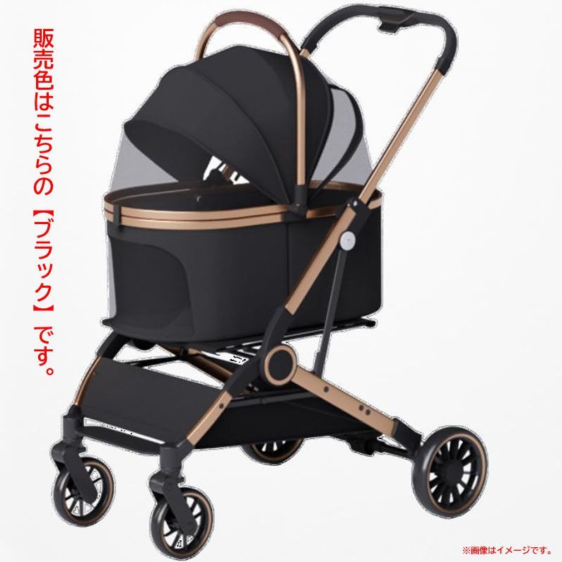 D8657◆♥ ペットカート バギー 分離型 猫 犬 組立簡単 折りたたみ式 4輪 前輪360°回転 前後輪ブレーキ付き ペット用品 AP LAB mriF-5009115-2