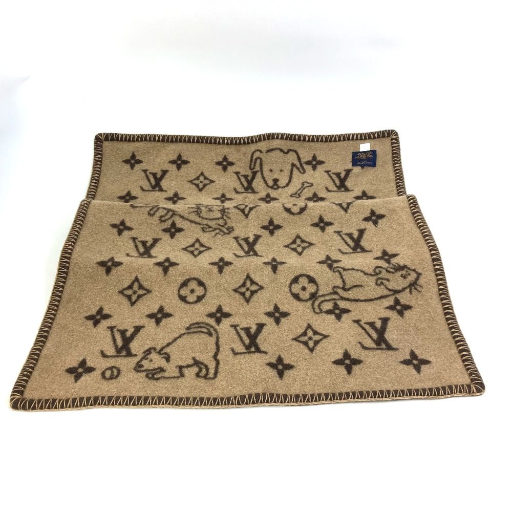 ルイヴィトン キャットグラム 毛布 ブランケット LOUIS VUITTON ルイヴィトン ブランケット クヴェルチュール