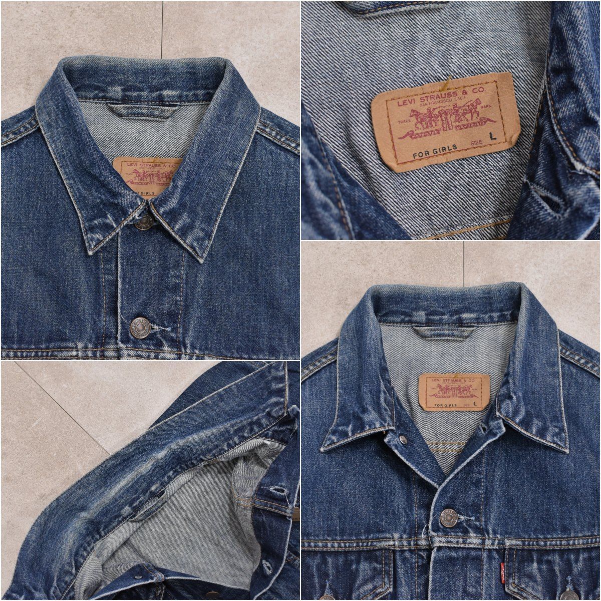 90s Eur Levi's 70590 ユーロリーバイス デニム トラッカージャケット Gジャン ヴィンテージ デニムジャケット レディースLサイズ