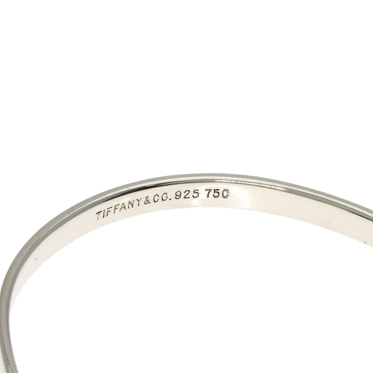 【美品】ティファニー フックアンドアイ バングル SV ブレスレット TIFFANY&Co. ティファニー フック＆アイ バングル ブレスレット