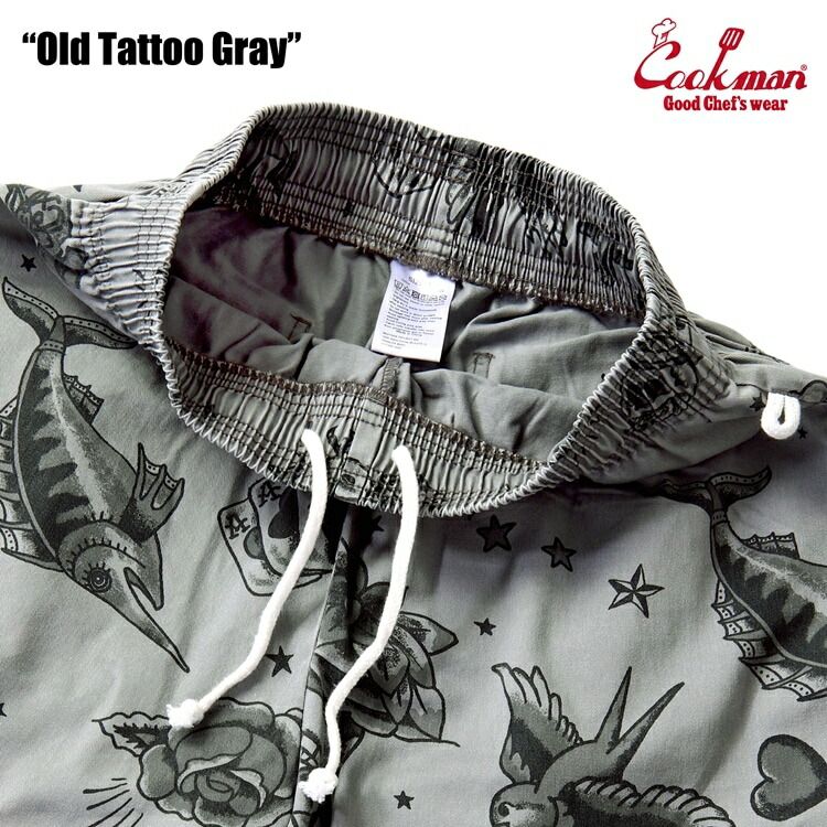 COOKMAN クックマン Chef Pants シェフパンツ Old Tattoo Grey