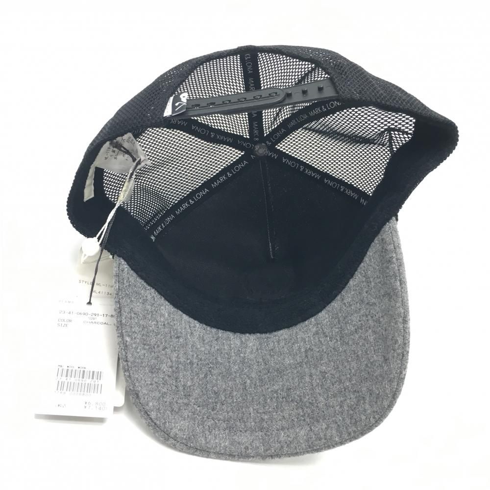 メッシュキャップ グレー×黒