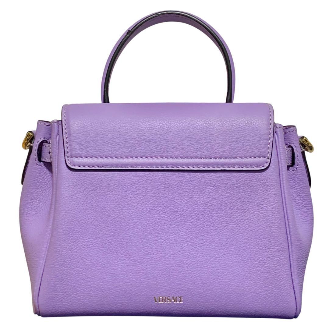GIANNI VERSACE COUTURE　紫ハンドバッグ　ヴェルサーチ GIANNI VERSACE COUTURE 紫ハンドバッグ ヴェルサーチ