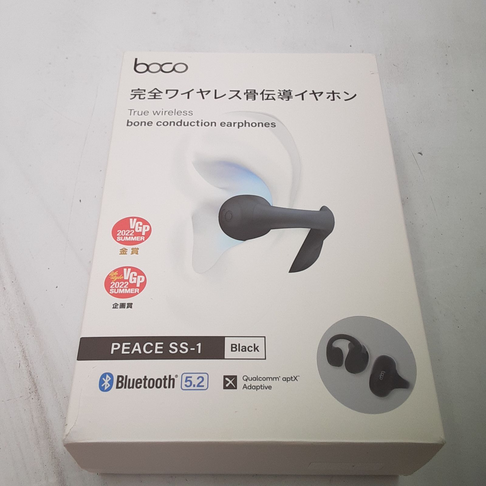 ☆基本動作OK☆ boco 完全ワイヤレス骨伝導イヤホン PEACE SS-1 (RM318 