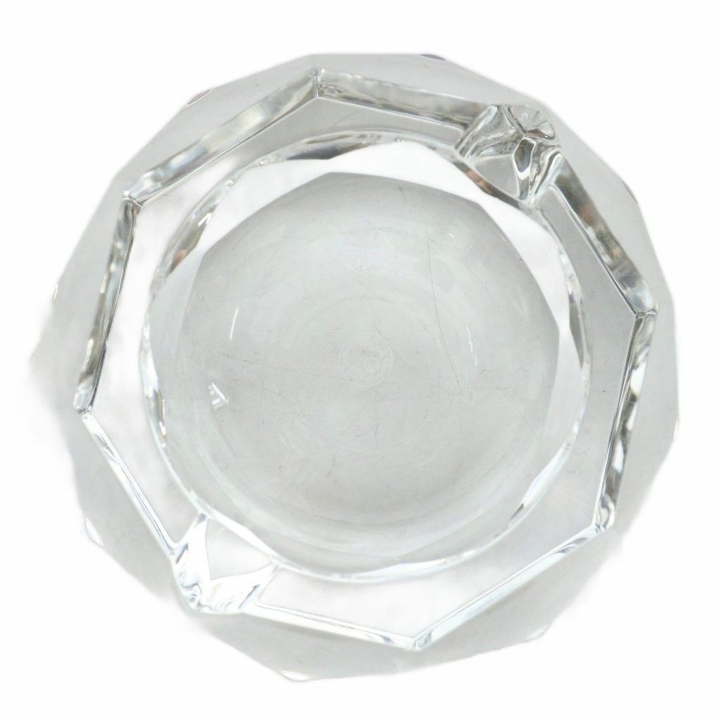 バカラ Baccarat 灰皿 アッシュトレイ 喫煙具 タバコ クリスタル 八