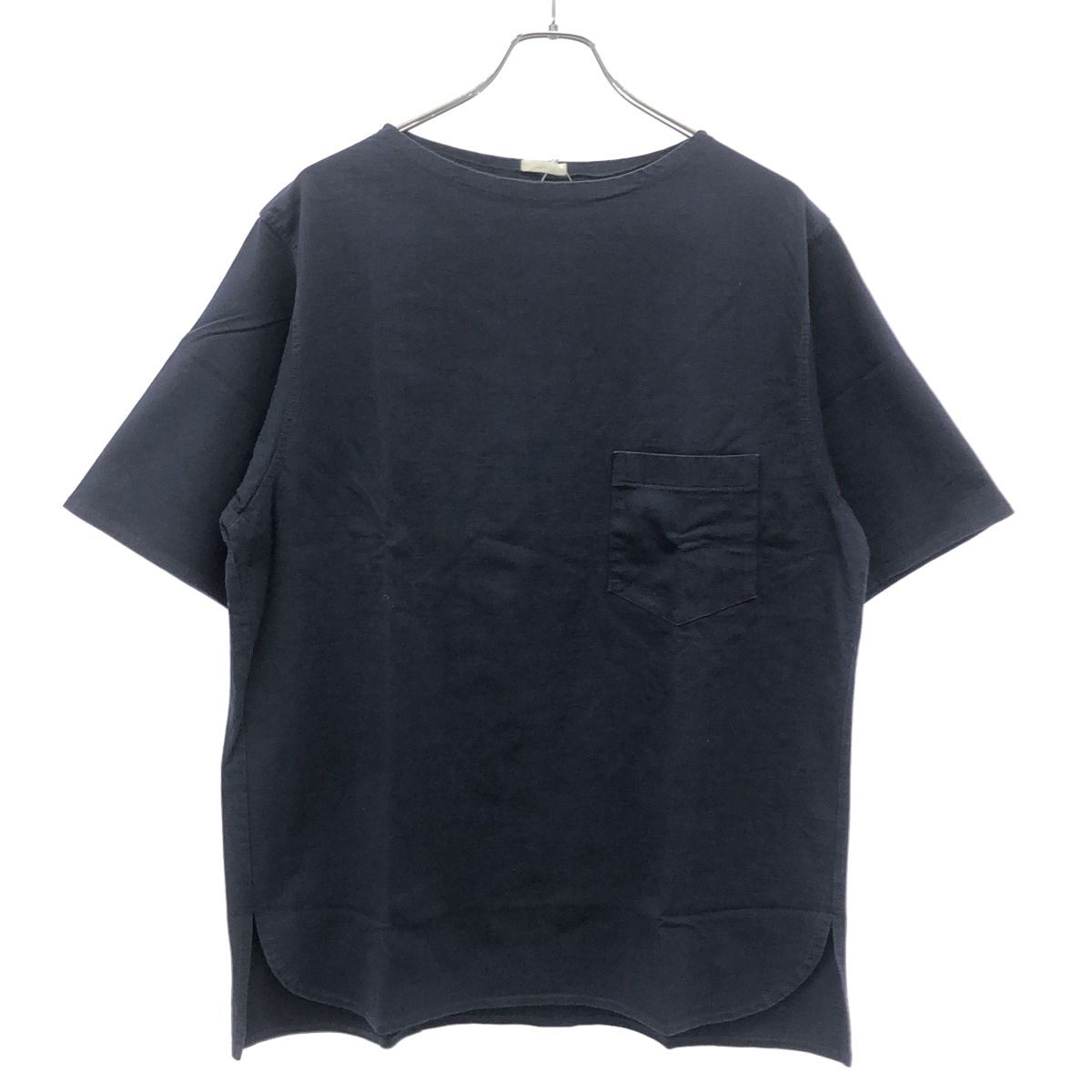 COMOLI コモリ 16SS ボートネックポケットTシャツ I01-05005 ネイビー 