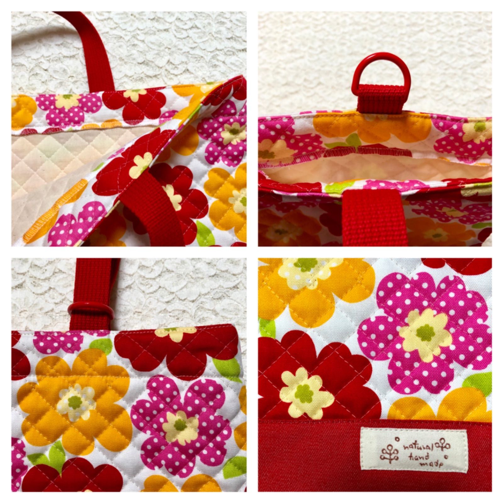 入園入学準備グッズ♡3点セット♡北欧花柄✖️くすみパープル♡ラスト1セット 名入れオプション有り】入園入学 5点セット 北欧花柄 名入れをご希望方