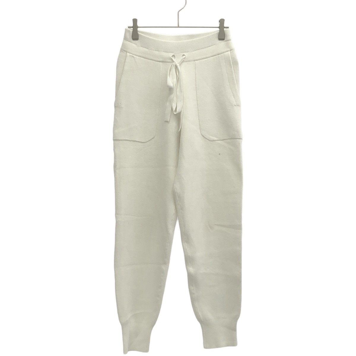 MADISON BLUE マディソンブルー 21AW DOUBLE FACE KNIT PT ダブルフェイスニットパンツ MB214-8006 ホワイト 01