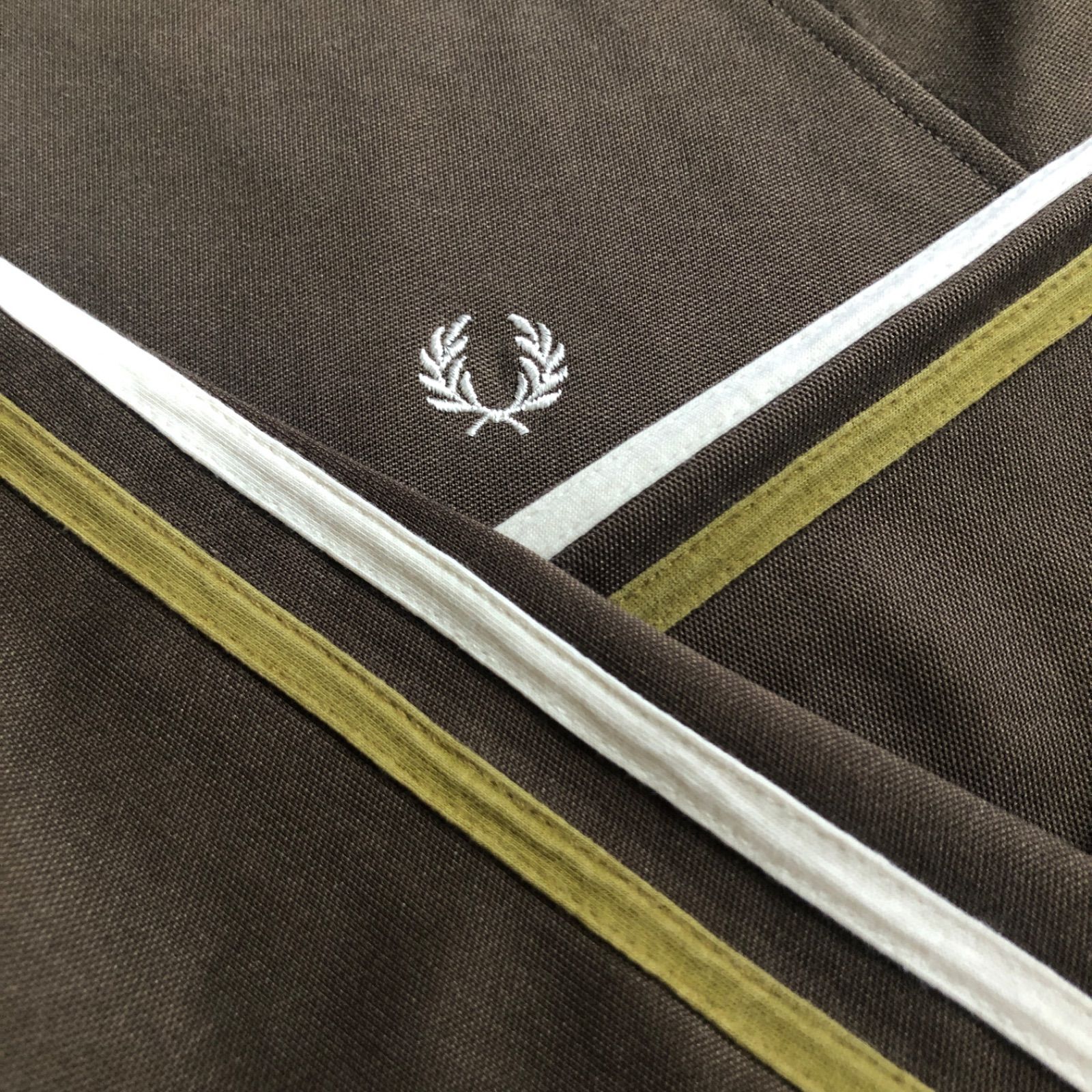 【希少】80s フレッドペリー トラックジャケット ジャージ 月桂樹 ブラウン 希少ブラウン⭐️Fred Perry トラックジャケット/ジャージ S