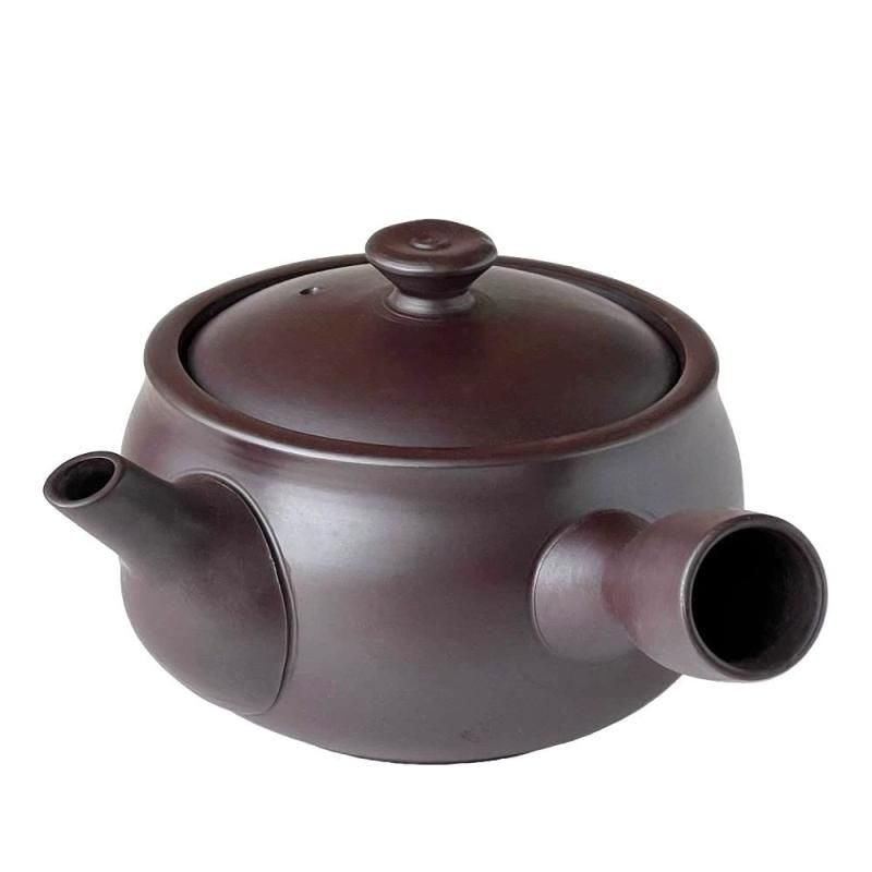 風景ドットコム 四日市 萬古焼 急須 e228 カップアミ 紫泥 330ml
