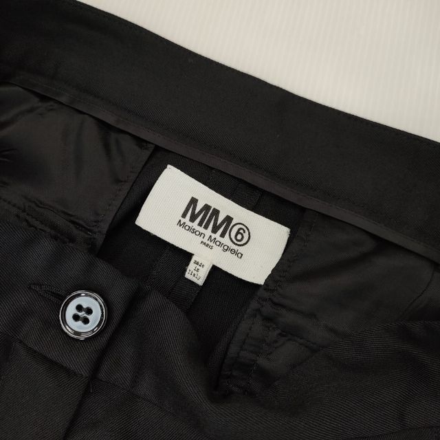 MM6 Maison Margiela S52KA0141 S47848 ポリエステルウール センタープレススラックス パンツ ブラック レディース エムエム6 メゾンマルジェラ 5-0914G∞ DECORATOM_COM_BR