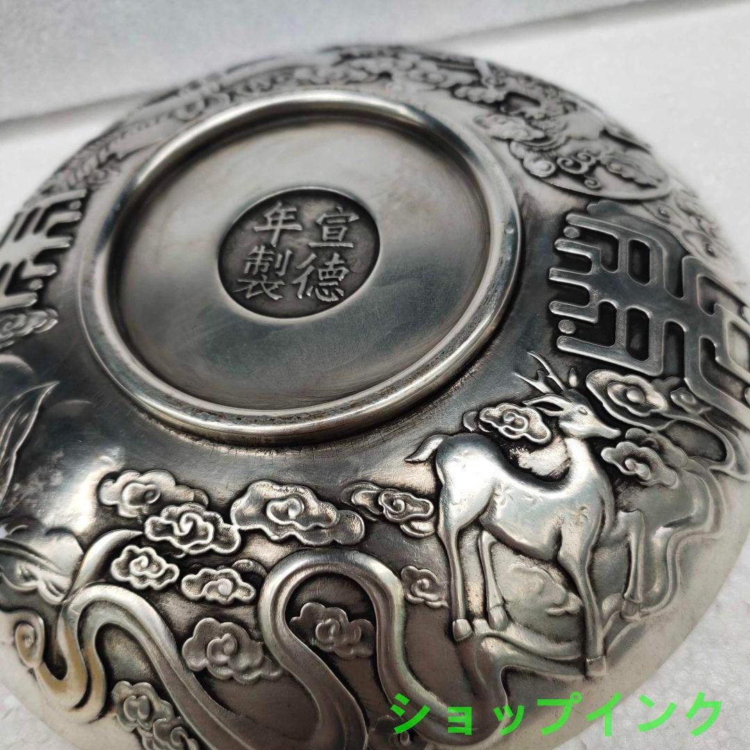 祥雲瑞獣 麒麟大銅皿 銅盤   装飾品   工芸品 美術品 置物 銅器 重工 彫刻 祥雲瑞獣麒麟銅盤 装飾品 工芸品 美術品 置物