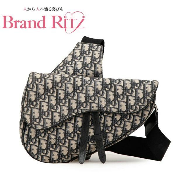 ディオール Dior オブリーク ボディバッグ キャンバス 29-BO-0271 ネイビー ジャカード ポーチ付き Dior - ディオール Dior SADDLE サドル オブリーク ジャガード