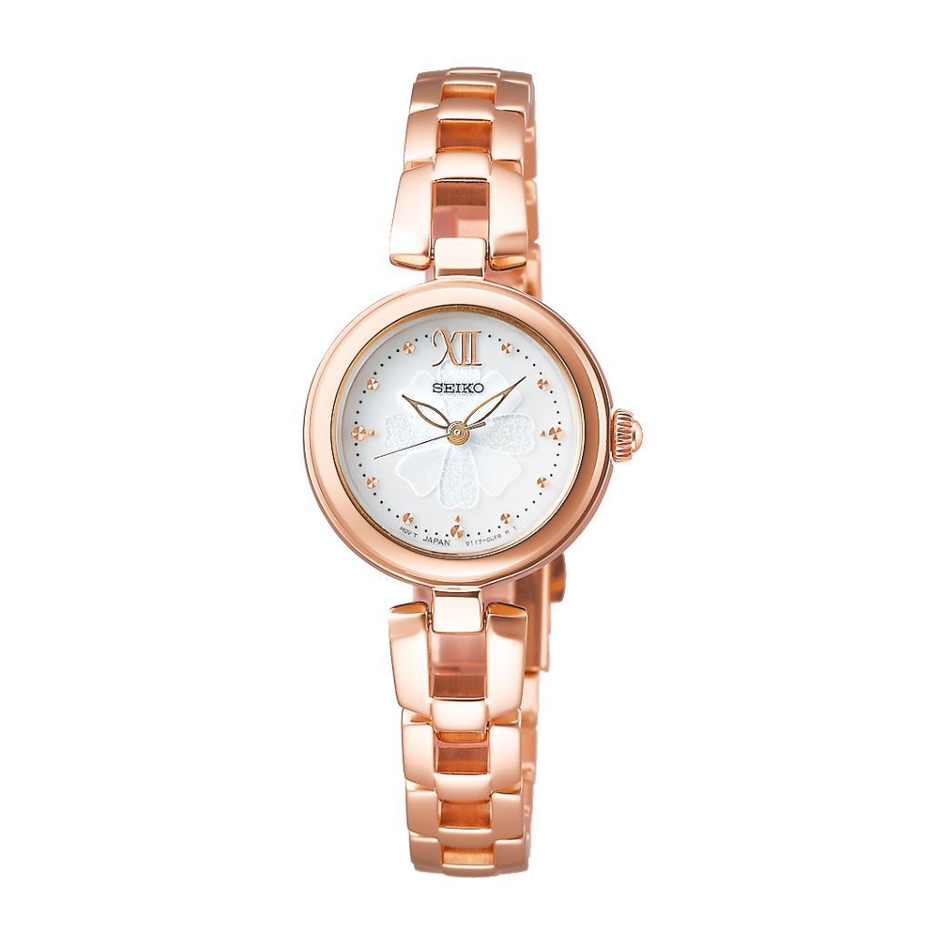 SEIKO レディース　腕時計　ゴールド　ピンク　セイコー セイコー ルキア＞優しく煌めく”Silky Pink”をまとった