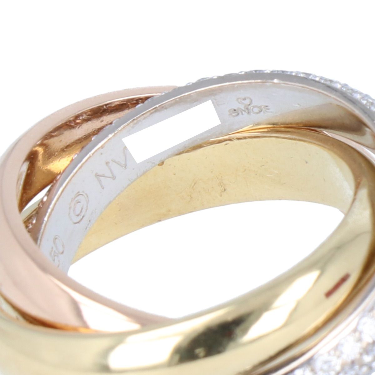 Cartier】 カルティエ トリニティ リング K18YG イエローゴールド 