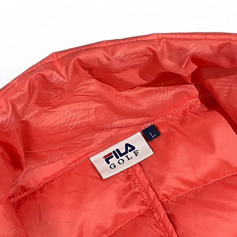 FILA GOLF フィラゴルフ ダウンジャケット 星 オレンジ L レディース FILA GOLF フィラゴルフ ダウンジャケット 星 オレンジ L