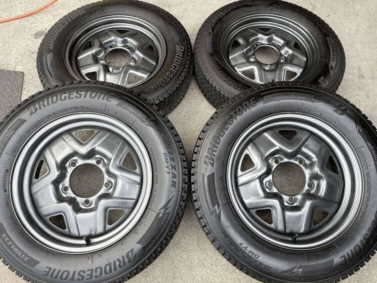 ジムニー JB64純正ホイール！ブリヂストン DMV3！中古スタッドレス付 