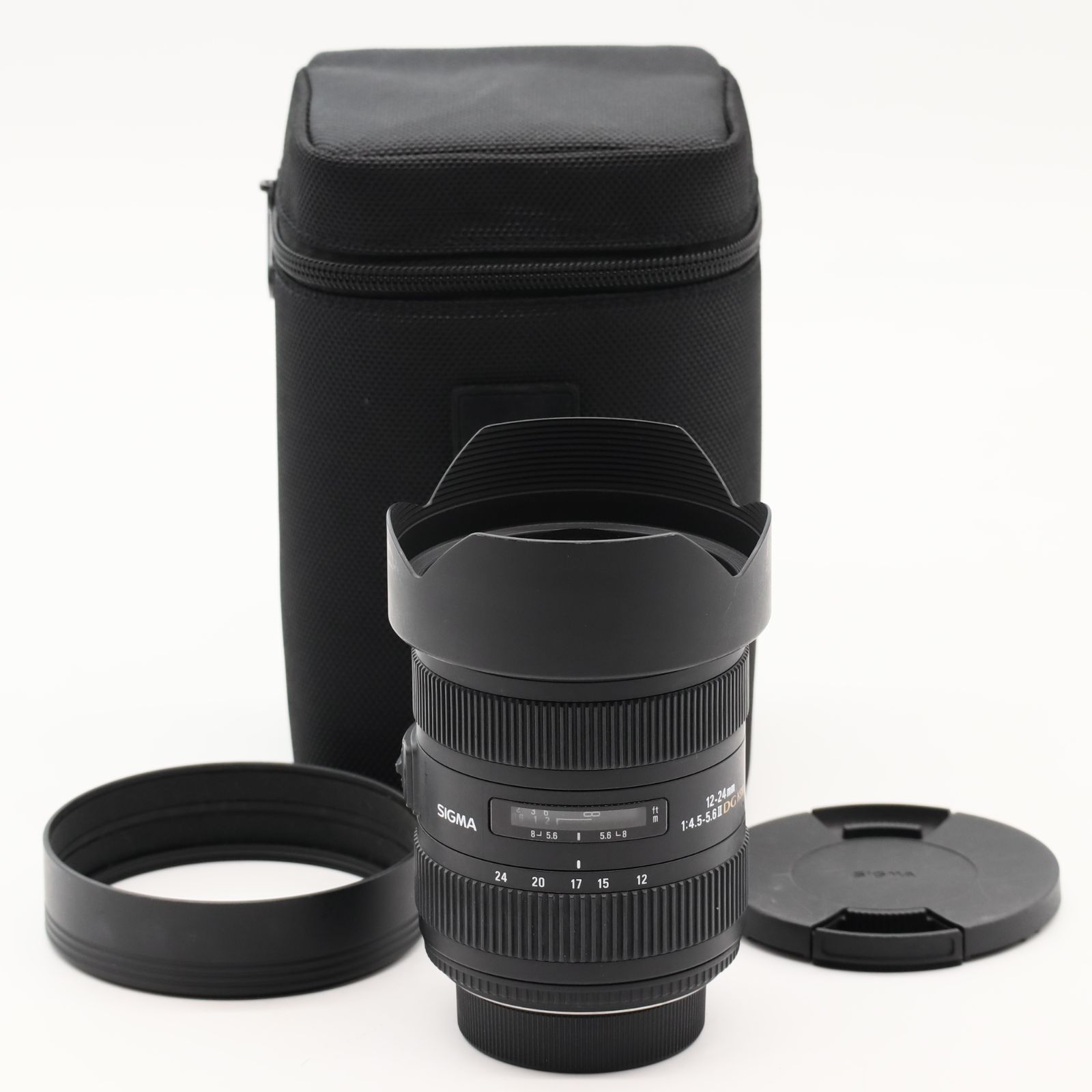 クモリあり SIGMA 広角ズームレンズ 12-24mm F4.5-5.6IIDG HSM ニコン用 フルサイズ対応 204556 #3492