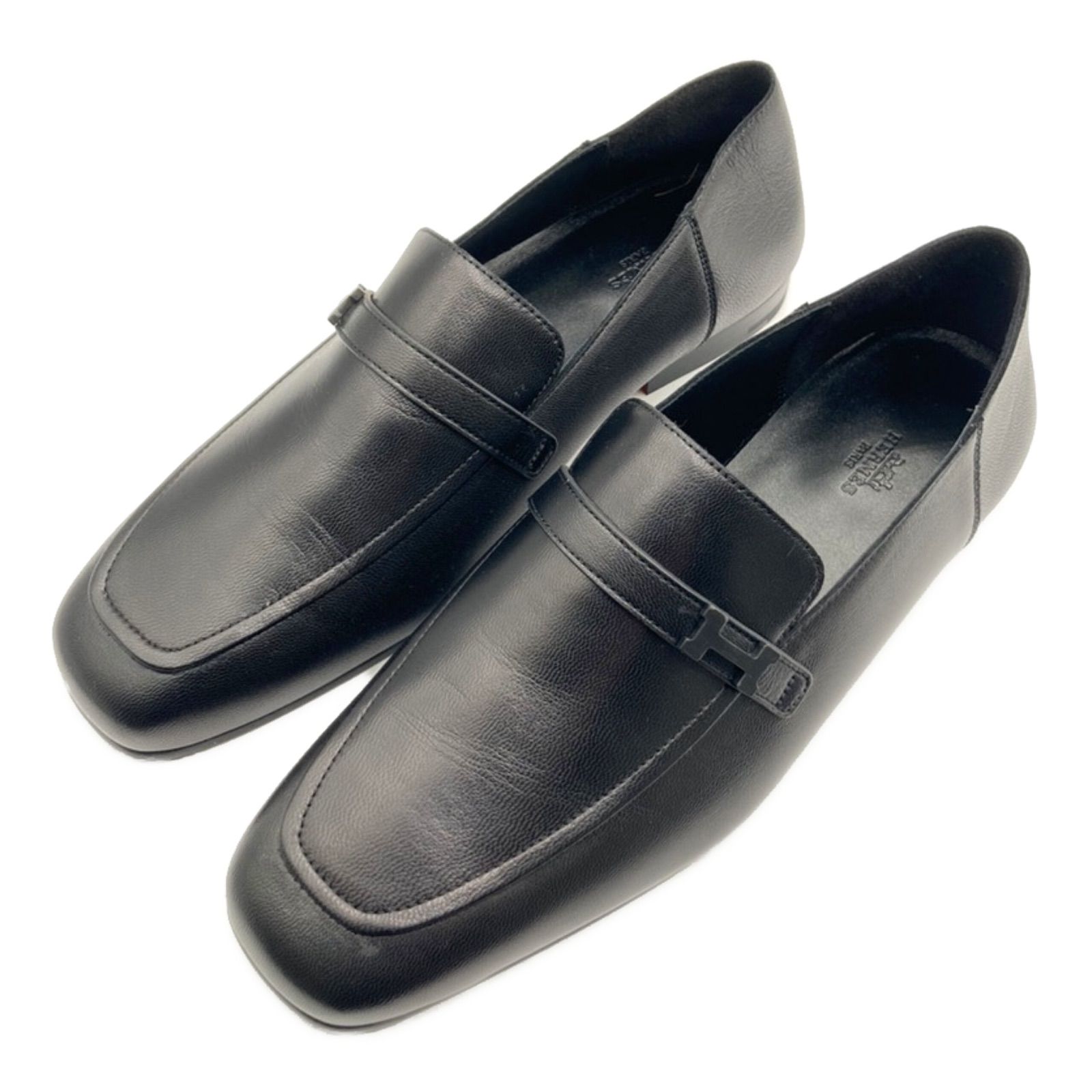 HERMES  エルメス　メンズシューズ　モカシン HERMES☆Paris loafer モカシン パリ メンズローファー☆送料込