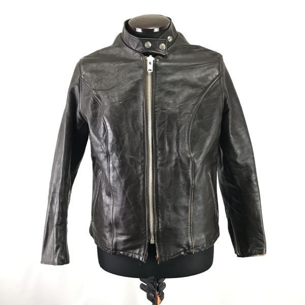 70s?/TALON/VINTAGE ZIPPER☆ショット/SCHOTT☆シングル/レザー