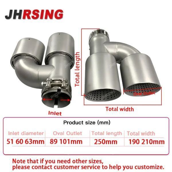 ゴルフR NK7 GTI ステンレス エキゾースト サイレンサー マフラー サイレンサー FFCRYSTALESIA_COM