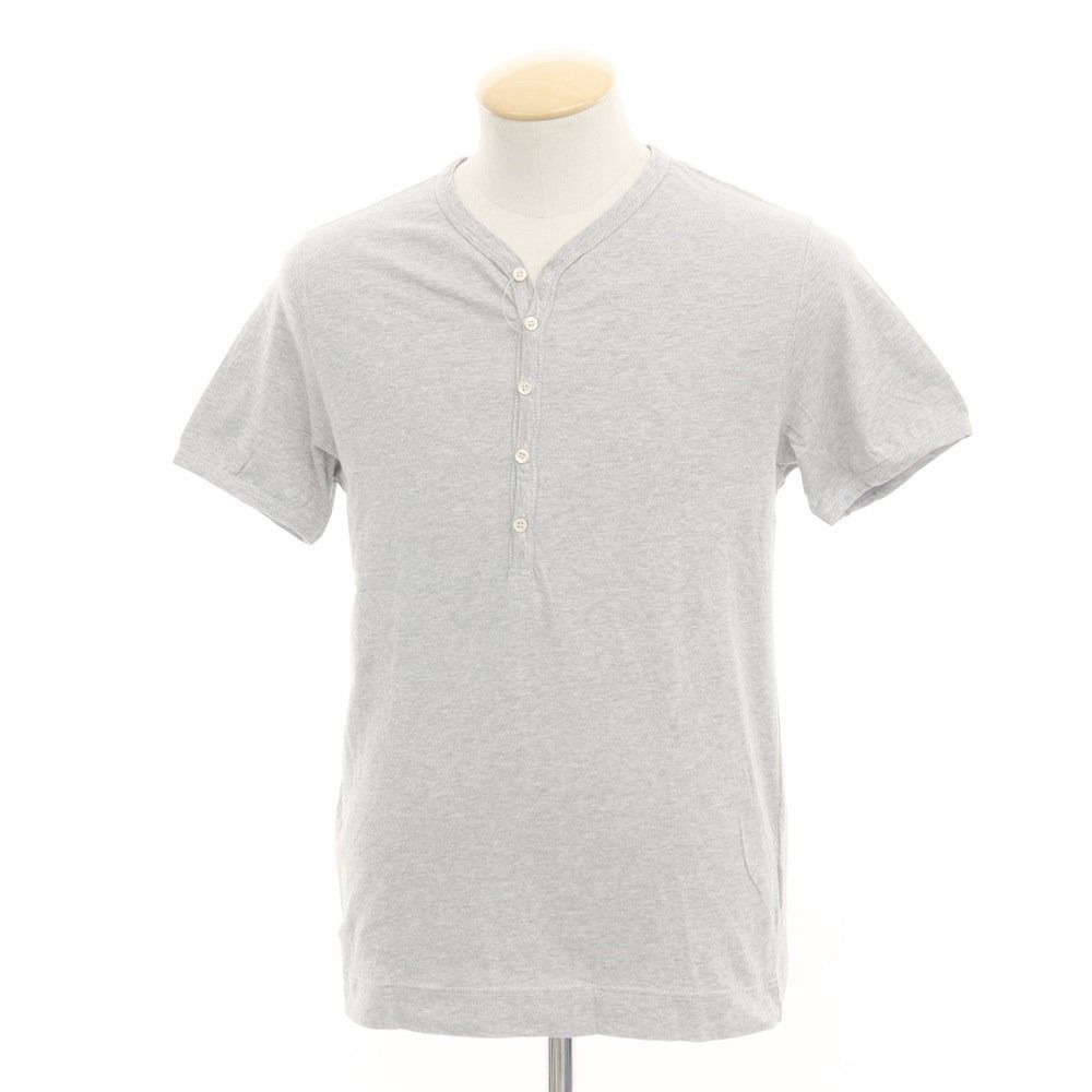 【中古】チルコロ1901 CIRCOLO 1901 コットン ヘンリーネック 半袖Ｔシャツ グレー【サイズS】【メンズ】