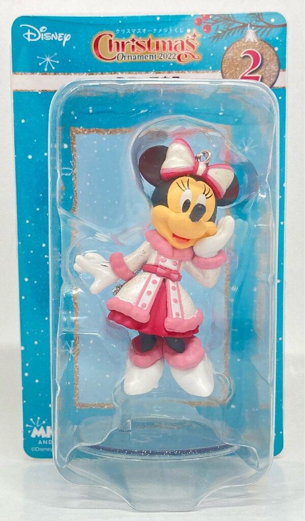 激レア　ディズニー　ミニーちゃん　雪だるま　クリスマスオーナメントフィギュア サニーサイドアップ Happyくじ DISNEY クリスマスオーナメント
