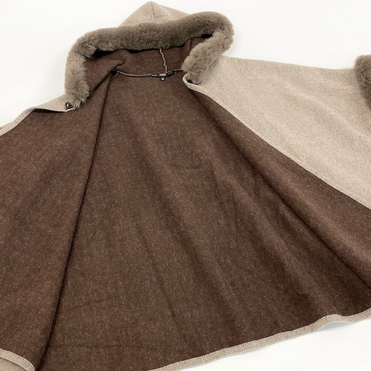 極美品 スタニングルアー ボアポンチョ コート フェイクムートン