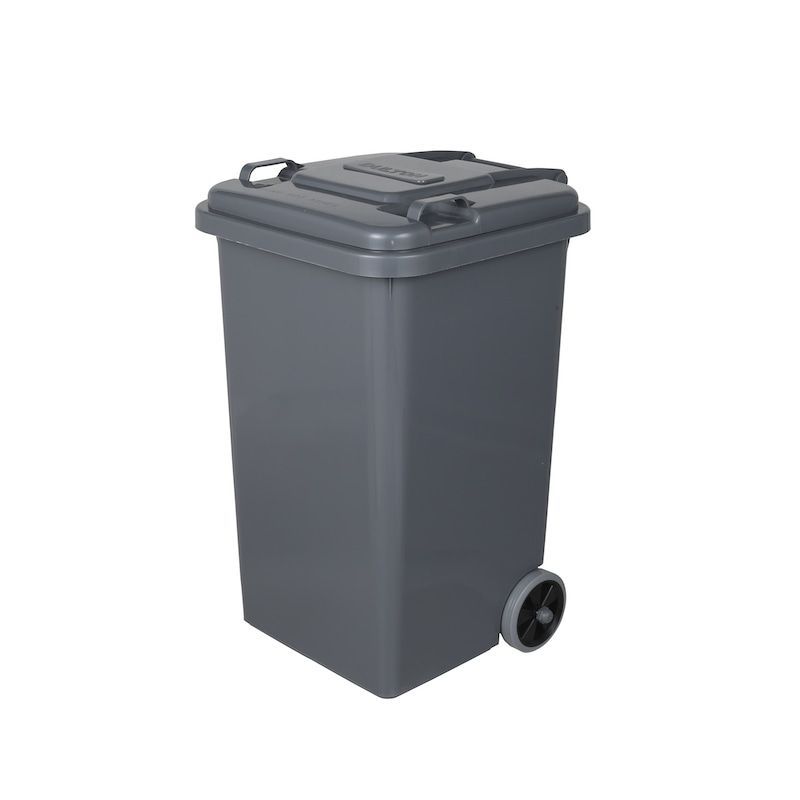 ダルトン Dulton プラスチック トラッシュカン ゴミ箱 ふた付き 大型 屋外 水抜き穴有り 65L グレー 100-198GY