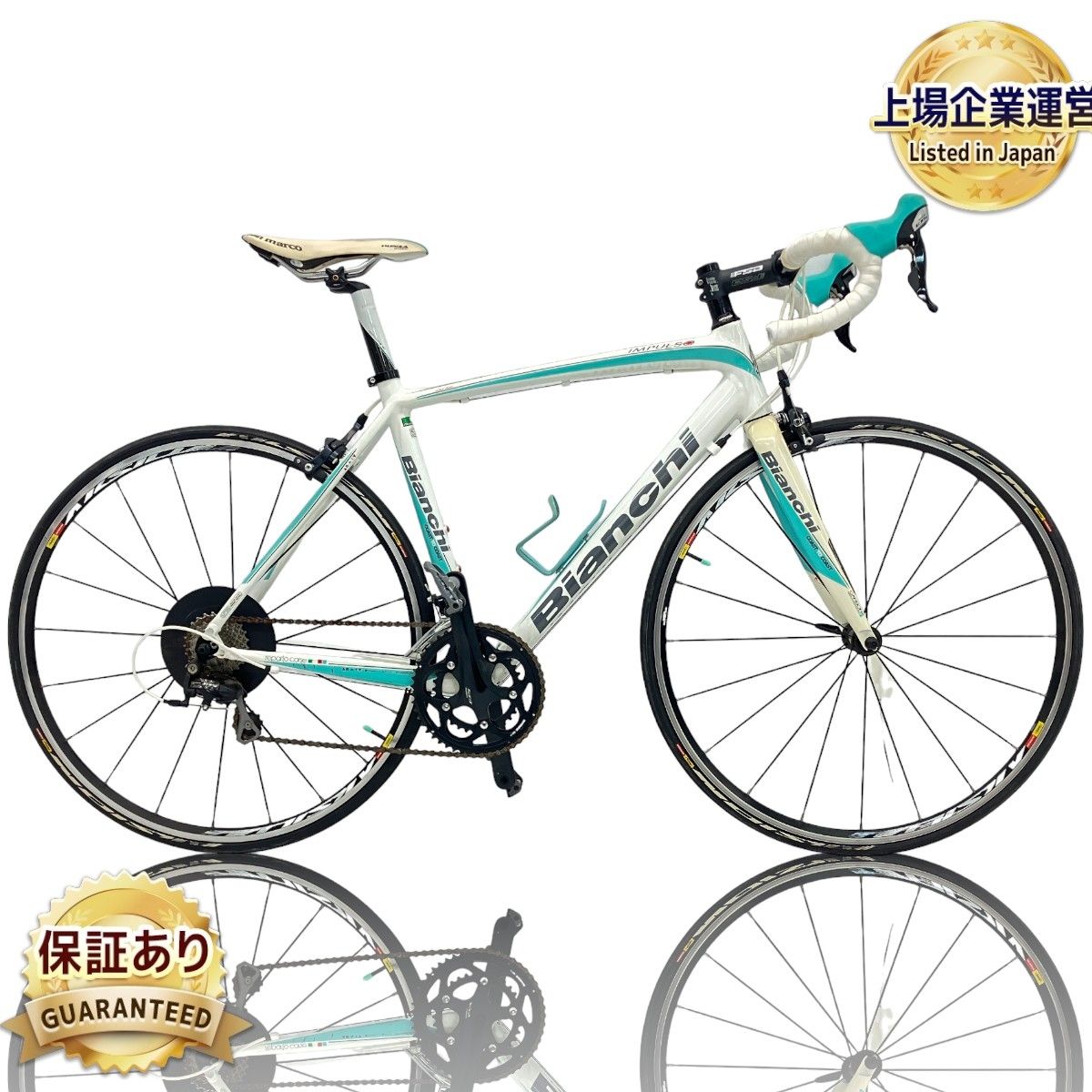 Bianchi IMPULSO 2012年モデル ロードバイク 53サイズ ホワイト/チェレステ SHIMANO 105 ビアンキ インプルソ 中古  C9177287 - メルカリ